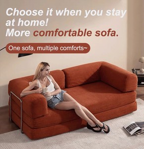 Sofá Multifuncional Comprimido, Mueble de Esponja Portátil Fácil de Montar para Oficina, Área de Descanso para Invitados - Product Image 2