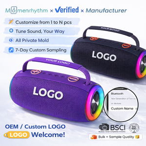Altavoz Bluetooth Portátil Personalizado con Luz RGB, Sonido Estéreo, Bajos Potentes, para Exteriores, Molde Privado OEM, Regalo - Product Image 1