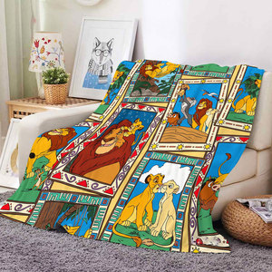 Couverture en flanelle personnalisée de haute qualité avec motif de lions mignons, couverture en polaire douce et respirante pour enfants et adultes - Product Image 2