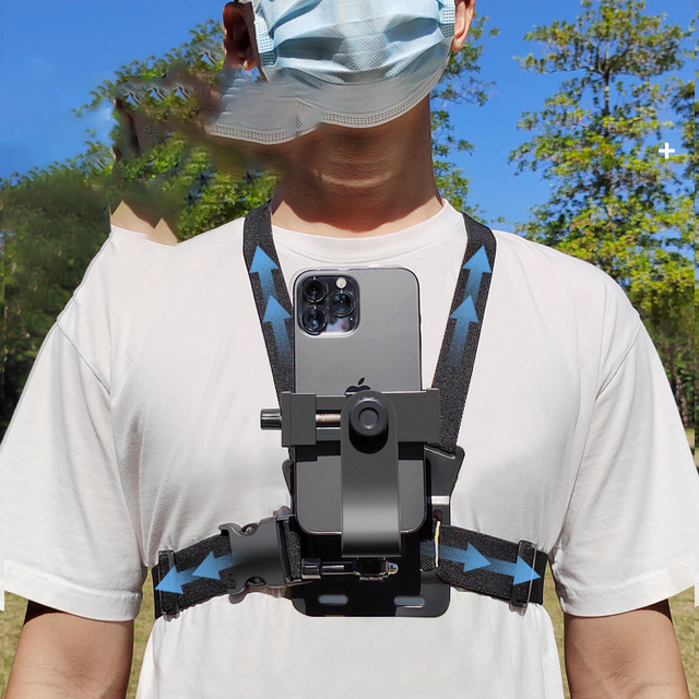 Phone Holder Chest Strap Mount Mobile Chest Harness Phone Holder Chest Strap Mount Belt Phone Camera Strap Mounting Bracket