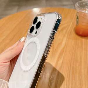 Funda de teléfono magnética transparente a prueba de golpes de fábrica para iPhone 16 15 14 13 12 Pro Max Plus Mini <span class=keywords><strong>11</strong></span> carcasa acrílica - Product Image 5
