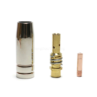 Kit de torche de soudage MIG MB15 15AK, embout de contact en laiton, diffuseur, accessoires de pistolet MIG, embouts de contact pour torche à gaz CO2