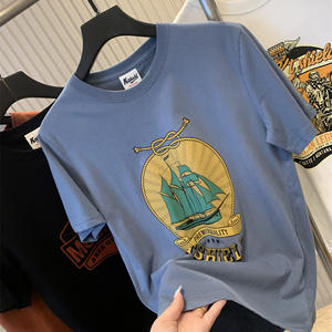 Élevez votre look d'été T-shirt en coton luxueux pour hommes-Street <span class=keywords><strong>Chic</strong></span> à manches courtes pour le gentleman moderne - Product Image 4