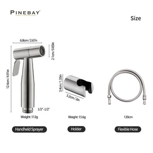 PINEBAY, Высококачественный простой ручной набор для ванной комнаты, биде, биде, система для самостоятельной уборки, душ, набор для женщин, <span class=keywords><strong>Shattaf</strong></span> - Product Image 4