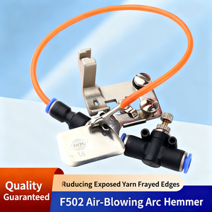 Piedino Industriale Universale F502 per Orlatura a Soffiaggio d'Aria |   Piedino Pneumatico con Bordo Curvo per Chiffon di Seta |   Bordatrice per Cuciture Strette - Product Image 3