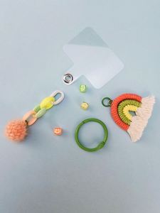 <span class=keywords><strong>Porte</strong></span>-clés en corde tressée bohème avec pompon en peluche, boule tressée arc-en-ciel, <span class=keywords><strong>porte</strong></span>-clés en macramé, breloque pour sac à téléphone, pendentif, <span class=keywords><strong>porte</strong></span>-clés - Product Image 4