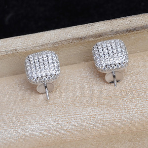 Accessoires DIY en argent 925, support vide pour boucles d'oreilles semi-finies, 12-14 mm, pour bijoux en perles, perles en vrac 5864 - Product Image 4