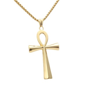 Stainless Steel <b>Cross</b> Pendant Necklace Men's Geometric Design Fashion Jewelry 280406 - Product Image 4