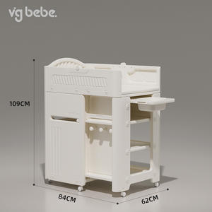 Table à <span class=keywords><strong>langer</strong></span> pour nouveau-né <span class=keywords><strong>Lit</strong></span> de bébé mobile au design moderne Meubles en plastique pour enfants - Product Image 3