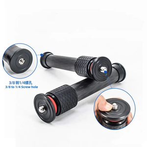 Karbon Fiber uzatma iki bölüm çubuk merkezi sütun genişletici tüp kutup dağı <span class=keywords><strong>Tripod</strong></span>/<span class=keywords><strong>DSLR</strong></span> kamera/mikrofon standı - Product Image 2