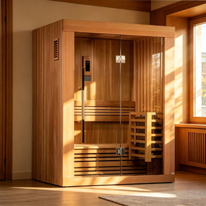 Sauna Interior de Infrarrojos con Bluetooth, Sauna de Madera con Música Terapéutica para Relajación - Product Image 5
