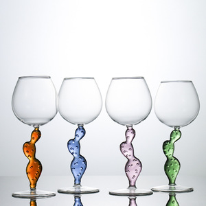 Idea <span class=keywords><strong>de</strong></span> Regalo Única, Copas <span class=keywords><strong>de</strong></span> <span class=keywords><strong>Vino</strong></span> Hechas a Mano con Forma <span class=keywords><strong>de</strong></span> Cactus sin Tallo, con Color y Logotipo Personalizados - Product Image 2