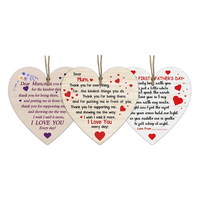Cadeau idéal pour votre petit ami ou petite amie, souvenir romantique, plaque en bois suspendue en forme de cœur, faite à la main