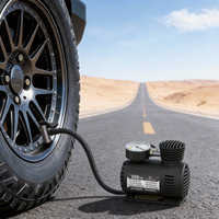 Pompa Udara Mini 12V Hemat Ruang dengan Pengisian Cepat, Dioptimalkan untuk Penyimpanan di Bagasi & Penggunaan MPV/Mobil, Bersertifikasi RoHS, untuk Perjalanan Jarak Jauh