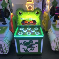 Machine d'arcade à monnayeur pour enfants, jeu de frappe au marteau de grenouille en métal, avec garantie d'un an