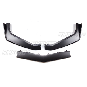 Pour Chevrolet Corvette C7 2014-2019 : Lame de pare-chocs avant style ZR1, séparateur de pare-chocs, noir mat, style fibre de carbone - Product Image 3