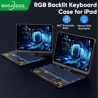 Clavier magique 360 °   Clavier Folio Rotatif pour iPad Pro 12.9 M2 2022, iPad Pro 11 2022, iPad Air 5 et iPad Air 4 (10e génération)