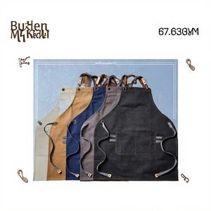 Delantal de Chef Personalizado con Logotipo, Delantal de Algodón sin Mangas con Correa Ajustable, Uniforme para Barbería y Restaurante, Venta al Por Mayor OEM - Product Image 3