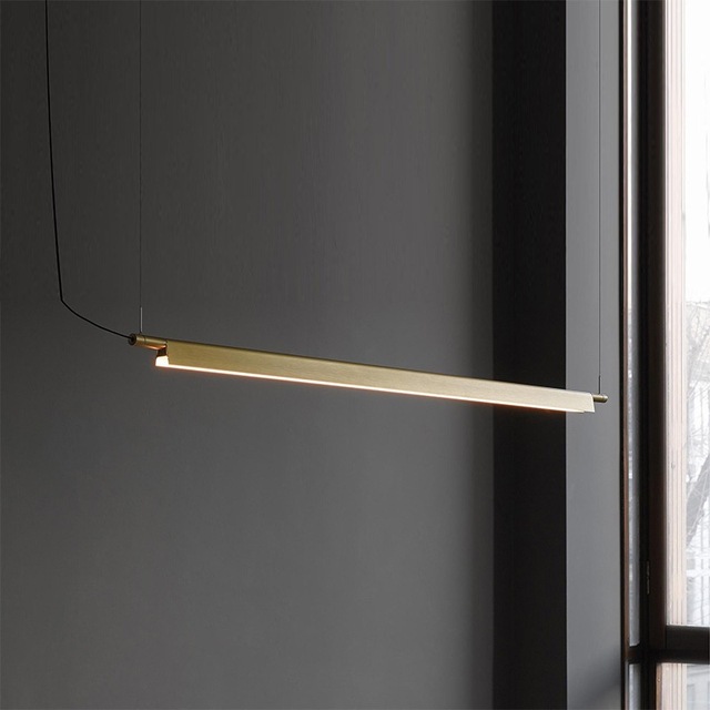 Nordic simple chandelier high ceiling light individuality minimalist tea room dining room lamp bar artistic loft lighting