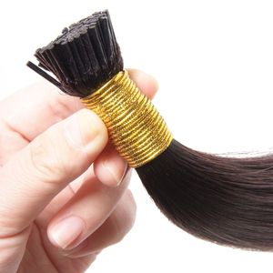XUCHANG HARMONY Cuticle Aligned Nguyên Trinh Remy Stick I Tip Tóc Nối 100% Tóc Tự Nhiên Của Con Người 20 "22" 50 Gam/gói 1 Gam/Strand - Product Image 2