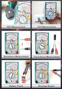 Multimètre analogique Pro'skit MT-2017N/MT-2019-C avec protection contre les surcharges, test LED et <span class=keywords><strong>HFE</strong></span> pour l'enseignement et la recherche en Amérique du Sud - Product Image 6