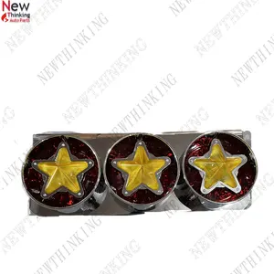 Factory Price Chrome Refitted Yellow Five-Star with Red Base Triple Tail Lights Suitable for Mitsubishi FUSO Isuzu Hino