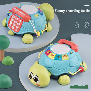 Jouets éducatifs pour enfants tortue multifonctionnelle rampante à musique tambour musical jouet conteur <span class=keywords><strong>d</strong></span>'histoires pour bébé - Product Image 5