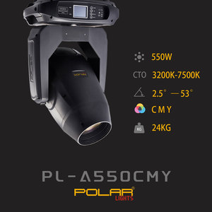 Polarlight hiển thị đèn 550W Đèn di chuyển đầu CMY CTO bsw chùm tại chỗ rửa 3in1 di chuyển đầu cho chương trình sân khấu Nhà Hát TV trạm - Product Image 5