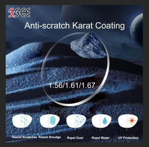 <span class=keywords><strong>Lenti</strong></span> Ottiche Super Antigraffio SHMC 1.56 con Protezione Luce <span class=keywords><strong>Blu</strong></span> all'Ingrosso - Product Image 3