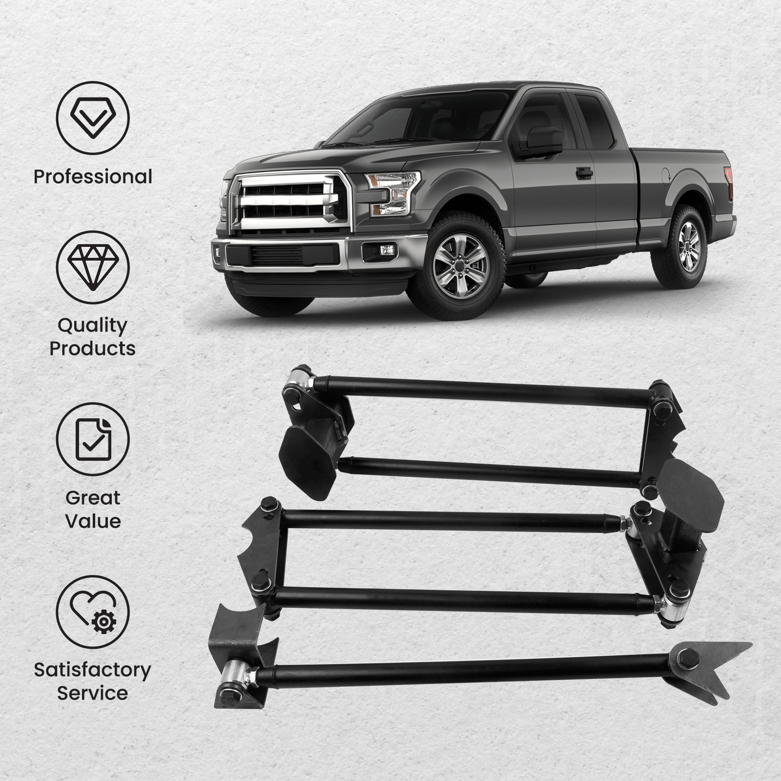Maxpeedingrods Universal Weld-on Parallel 4 Link Kit