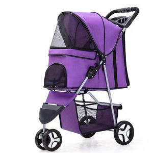 पालतू वाहक Strollers पालतू आउटडोर Foldable वियोज्य कुत्तों के लिए पालतू घुमक्कड़ ट्राली गाड़ी यात्रा तह वाहक - Product Image 5