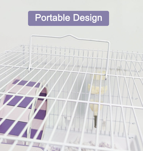 Toptan lüks büyük 47 60 boyutları çok setleri beyaz kalın demir tel ferret gine domuz küçük hayvan pet büyük ev hamster kafesi - Product Image 4