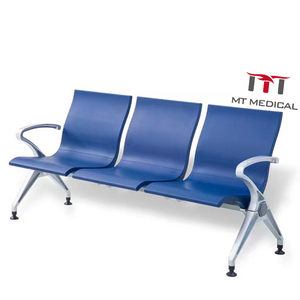 Silla de Espera para Recepción Tapizada en PU, Muebles Médicos para Hospital, Banco Resistente de 3 Plazas para Aeropuerto y Hospital - Product Image 1