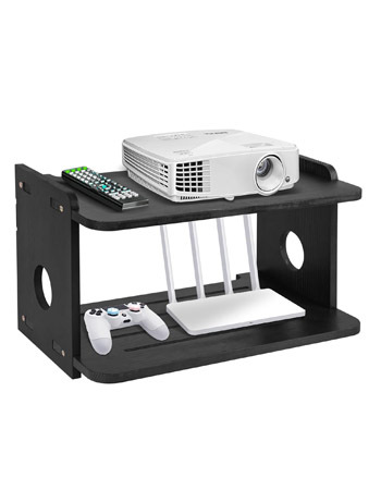 Projector Wall Mount Floating Shelf Router Shelf Modem Cable Box Shelf Projector Rack Holder Projector Mount by MDF