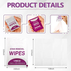 Vente en gros Lingettes humides écologiques emballées individuellement pour le nettoyage du linge Détachant pour vêtements <span class=keywords><strong>Lingette</strong></span> à crier - Product Image 3