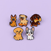 Bouledogue mignon chien caniche mondialement célèbre DogEnamel broche broches pins épinglettes Badge Animal bijoux cadeaux pour les amoureux des animaux de compagnie