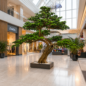 4.5m <b>Large</b> Sculpted Artificial Bonsai Pine Tree, Fiberglass <b>Trunk</b> Customizable for Shopping Mall & Commercial Interior Decor - Product Image 2