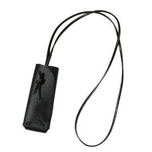 Estuche de Piel Sintética al por Mayor para Lápiz Labial con Espejo, Colgante Portátil, Estuche para Bálsamo Labial para Mujer, Llavero para Lápiz Labial - Product Image 1