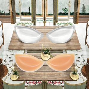 Petali per il seno in silicone triangolari invisibili con effetto push-up, per migliorare il sollevamento del seno, copricostume, taglia unica, per il massimo controllo della qualità - Product Image 3