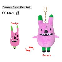OEM ODM Anime Kawaii Mignons Mini Jouets en Peluche Porte-clés Personnalisés