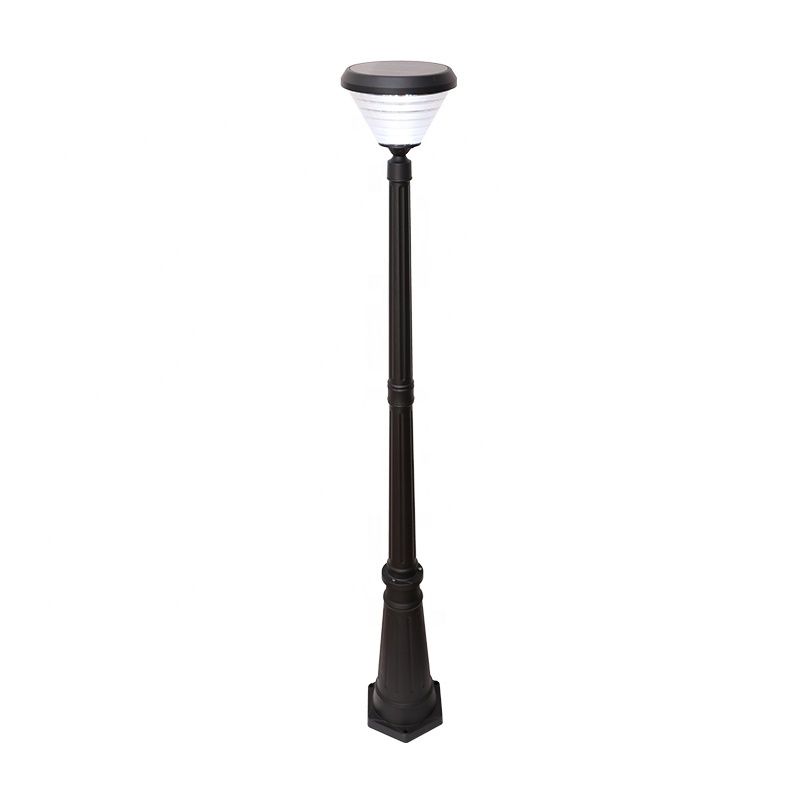 Direct Supply From Manufacturer Solar LED Garden Lantern Pole Light Aluminum Body IP65 Outdoor Lawn Lighting