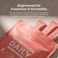 Poudre d'hydratation quotidienne saveur fraise et pastèque, mélange de boisson électrolytique, supplément d'hydratation quotidienne en sachet individuel, vente en gros