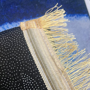 Tapis <span class=keywords><strong>de</strong></span> priere musulman, ensemble <span class=keywords><strong>de</strong></span> tapis <span class=keywords><strong>de</strong></span> priere pour les femmes et les hommes, motifs <span class=keywords><strong>de</strong></span> coeur en deux pièces, <span class=keywords><strong>blanc</strong></span> - noir - Product Image 4