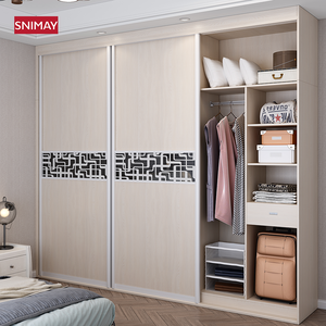 Armario de madera contrachapada, diseño <span class=keywords><strong>barato</strong></span> con puerta deslizante - Product Image 1