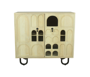 Mueble de Madera Resistente con Múltiples Compartimentos de Almacenamiento, Unidad de Almacenamiento Duradera para Sala de Estar, Dormitorio u Oficina - Product Image 1