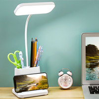 Lampe de table moderne pour la maison, LED à changement de couleur 3 tons, blanc chaud, ABS, commande tactile, batterie rechargeable, intensité réglable