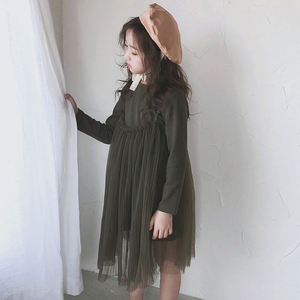 Nouveaux produits : Robes de fête fantaisie noires pour petites filles, style coréen, conçues pour les enfants, achat direct de Chine - Product Image 2