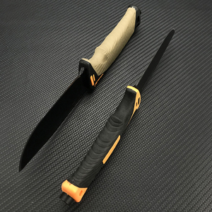 GB coltello a lama fissa coltello tattico 8 cr13mov lama in gomma e plastica manico esterno EDC strumenti di caccia di sopravvivenza - Product Image 4