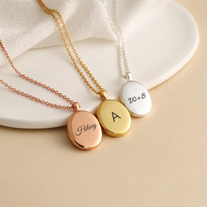 Collier avec pendentif photo ovale personnalisé, plaqué or, acier inoxydable, collier avec pendentif photo personnalisé, <span class=keywords><strong>bijoux</strong></span> minimalistes, sans rouille - Product Image 2