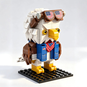 Kit de Construcción de Juguete <span class=keywords><strong>Brickheadz</strong></span> de Águila Calva, Modelo DIY, Coleccionable, Decorativo, Regalo, Figura Coleccionable al por Mayor - Product Image 2